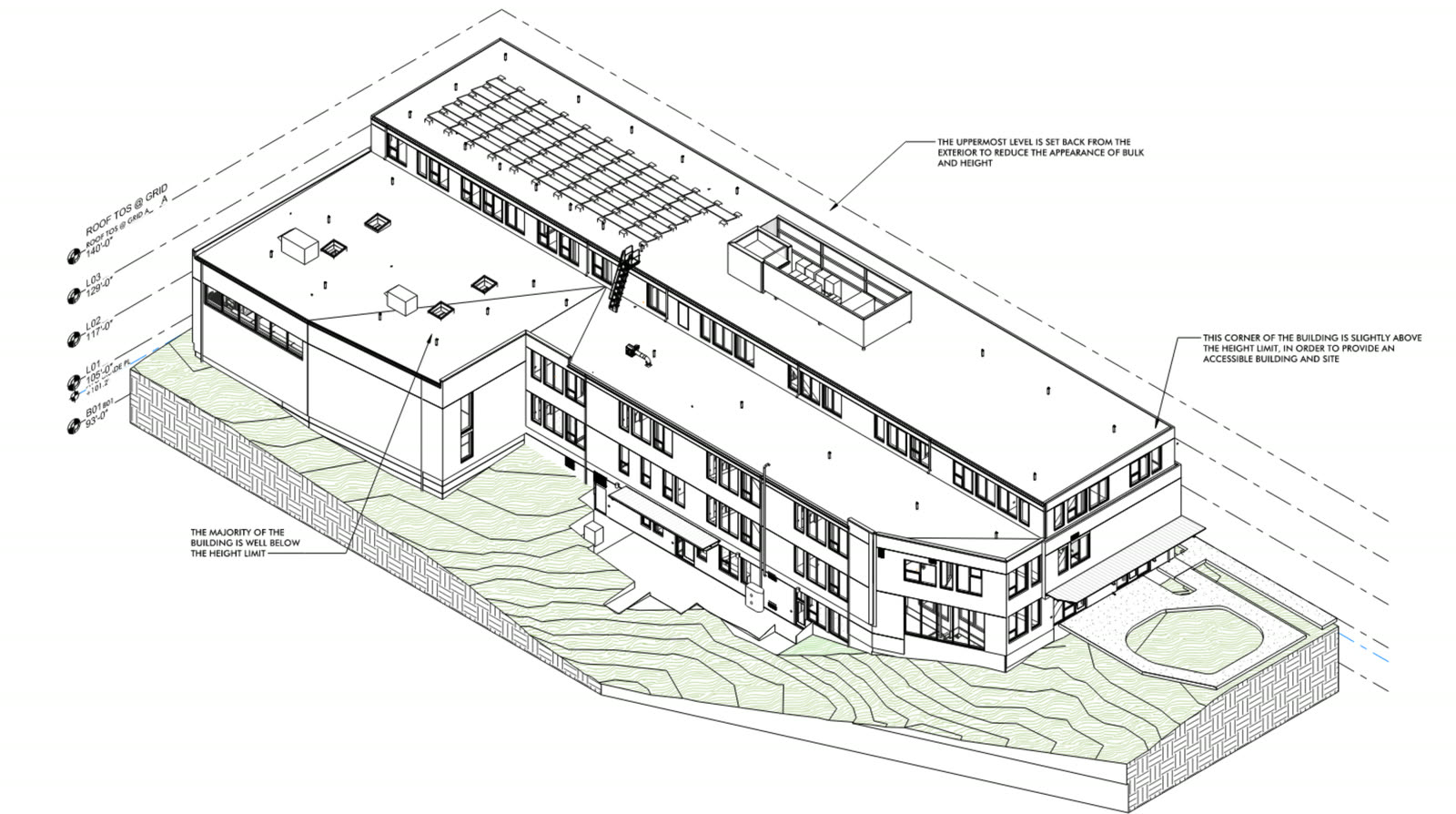 Rendering of the completed building