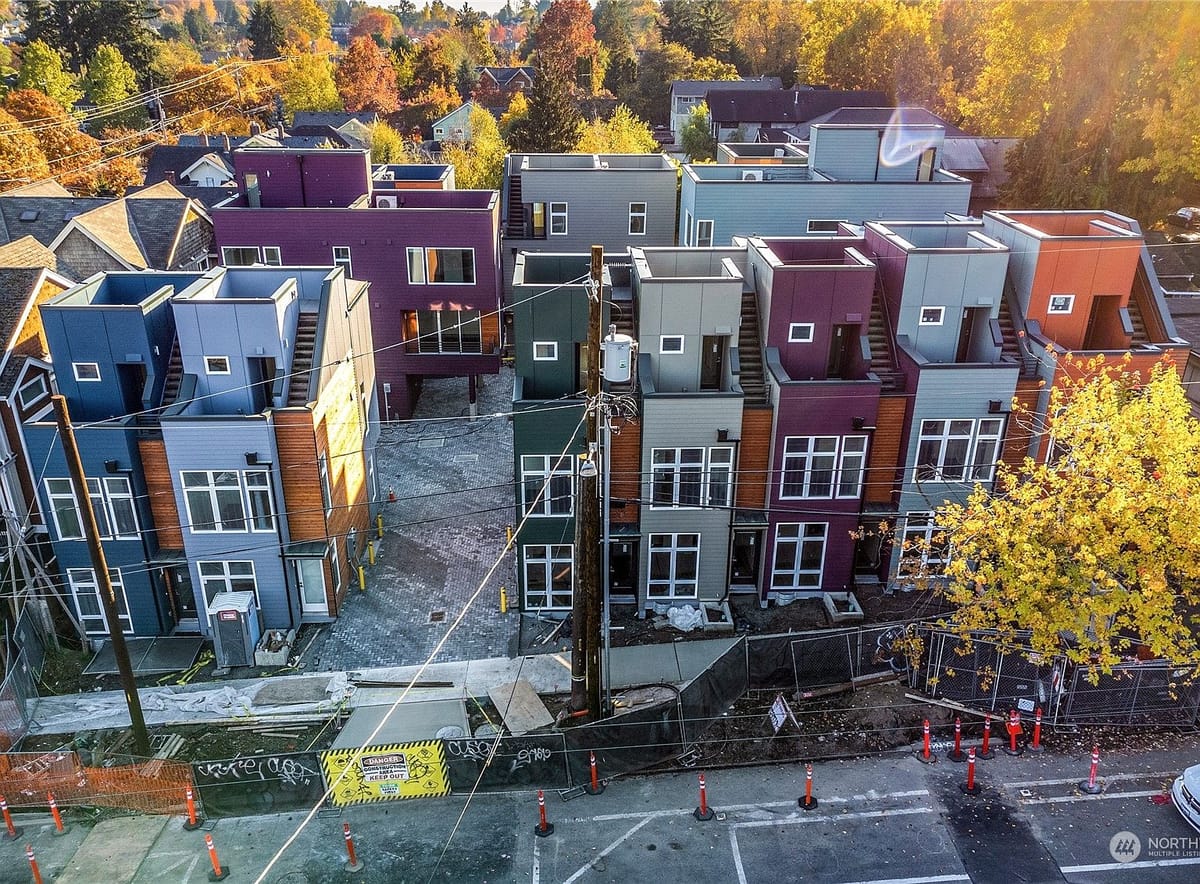 The full development from the air