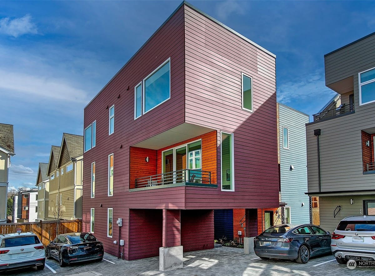 Finished homes from the street