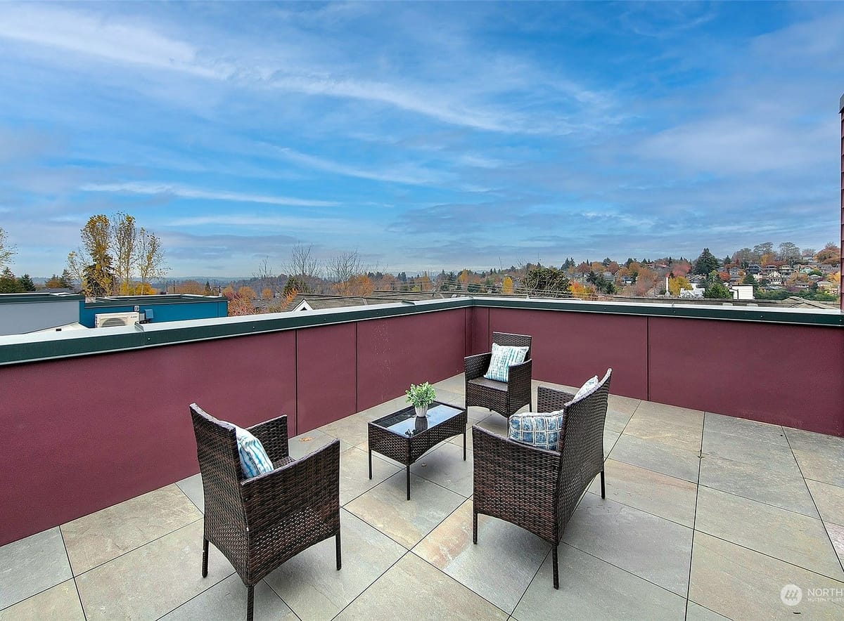 Roof deck with territorial views
