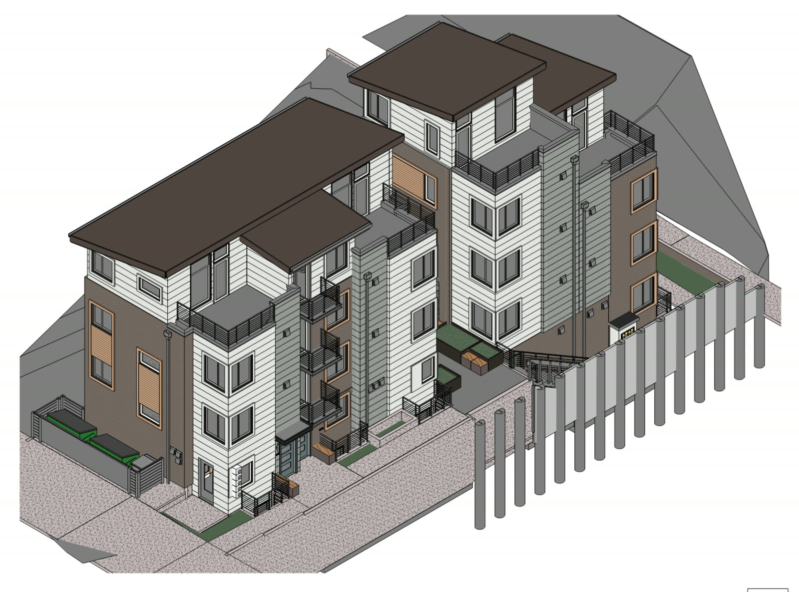 The Row Apartments construction