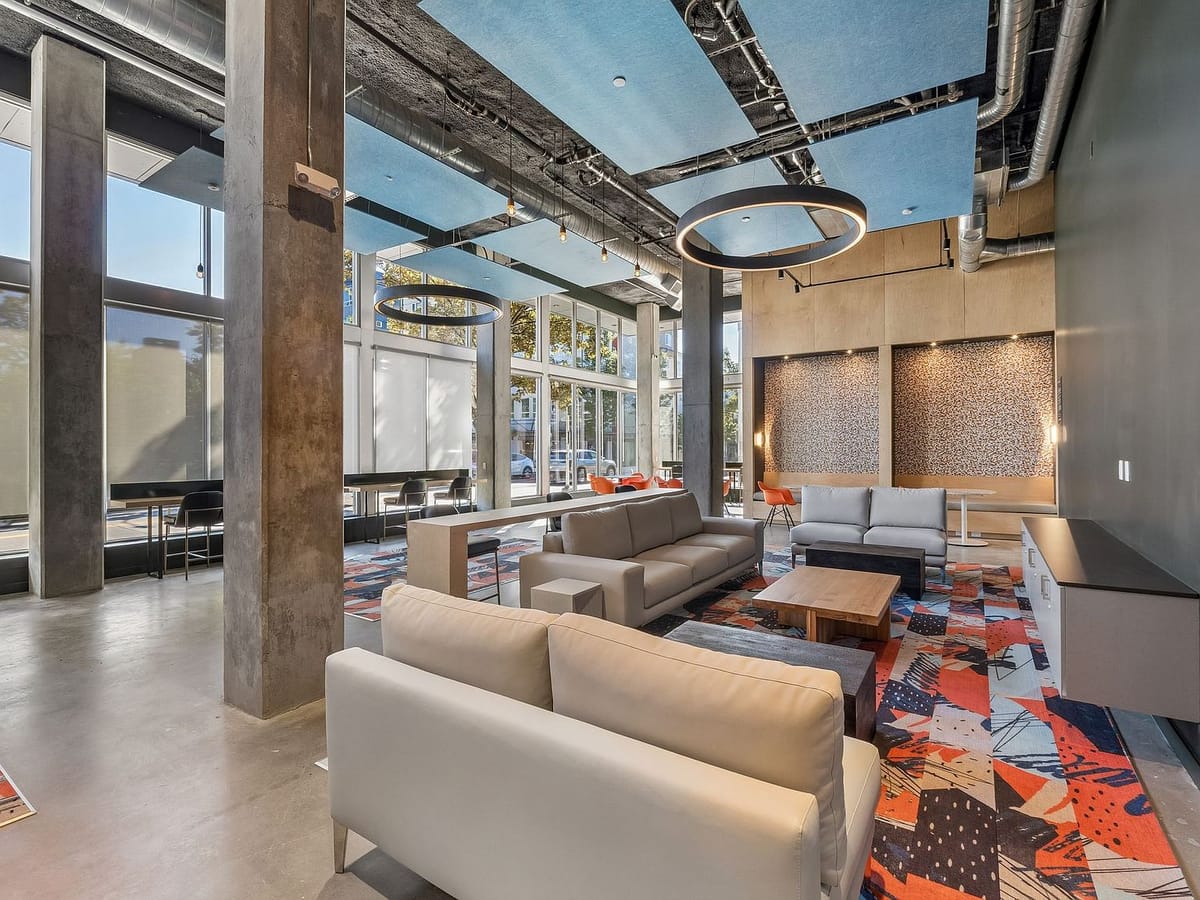 Lounge seating and gathering space