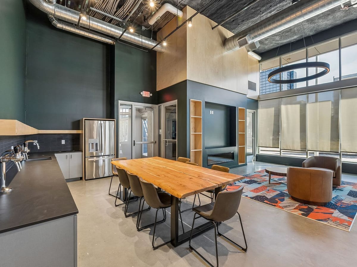 Community dining area in the lounge